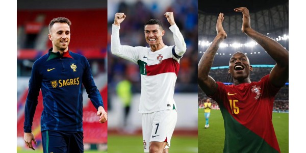 Dappere krijger, die alles geeft, een glorieus moment voor het Portugese voetbalgenie